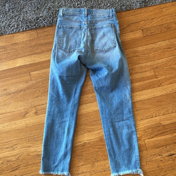 REVICE Distressed Denim Straight Leg Jeans Size 27 - Picture 5 of 12